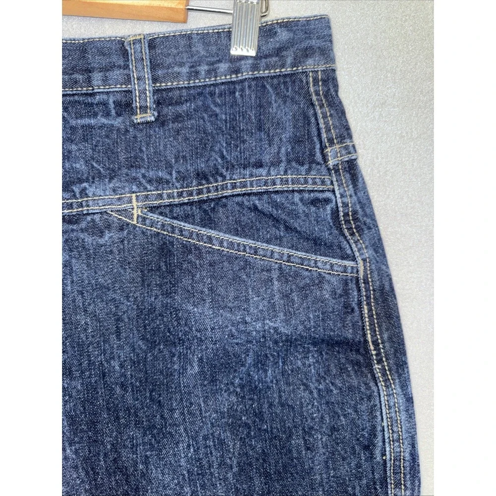 Vintage‎ Marthe Francois Brand X 34M Baggy Wide Leg Y2K Skater Blue Denim